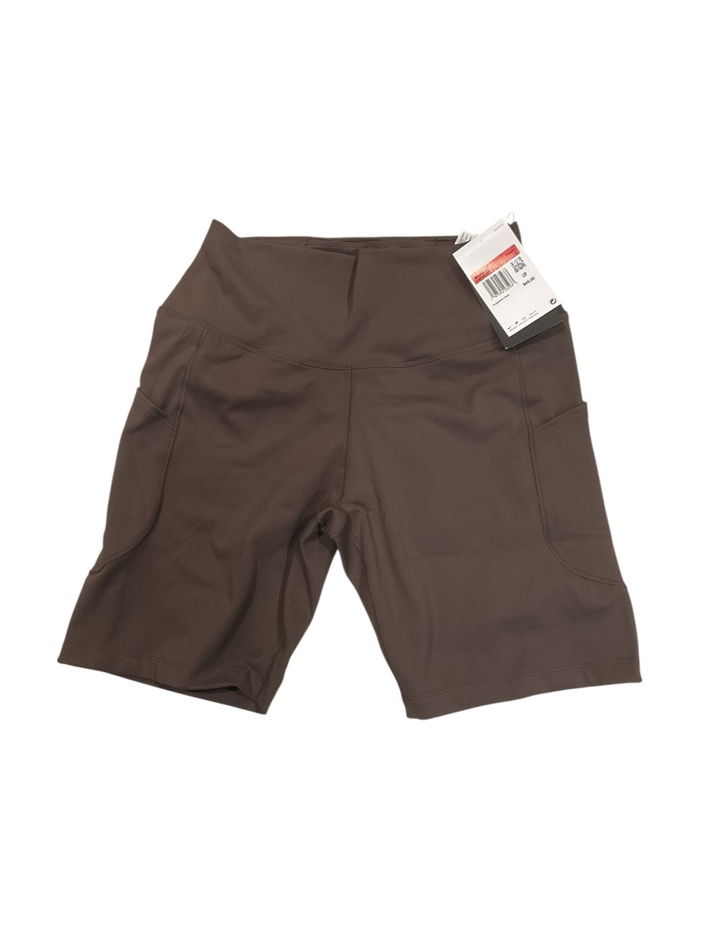 Nike Women's Brown High-Waist Pocket Athletic Shorts Large